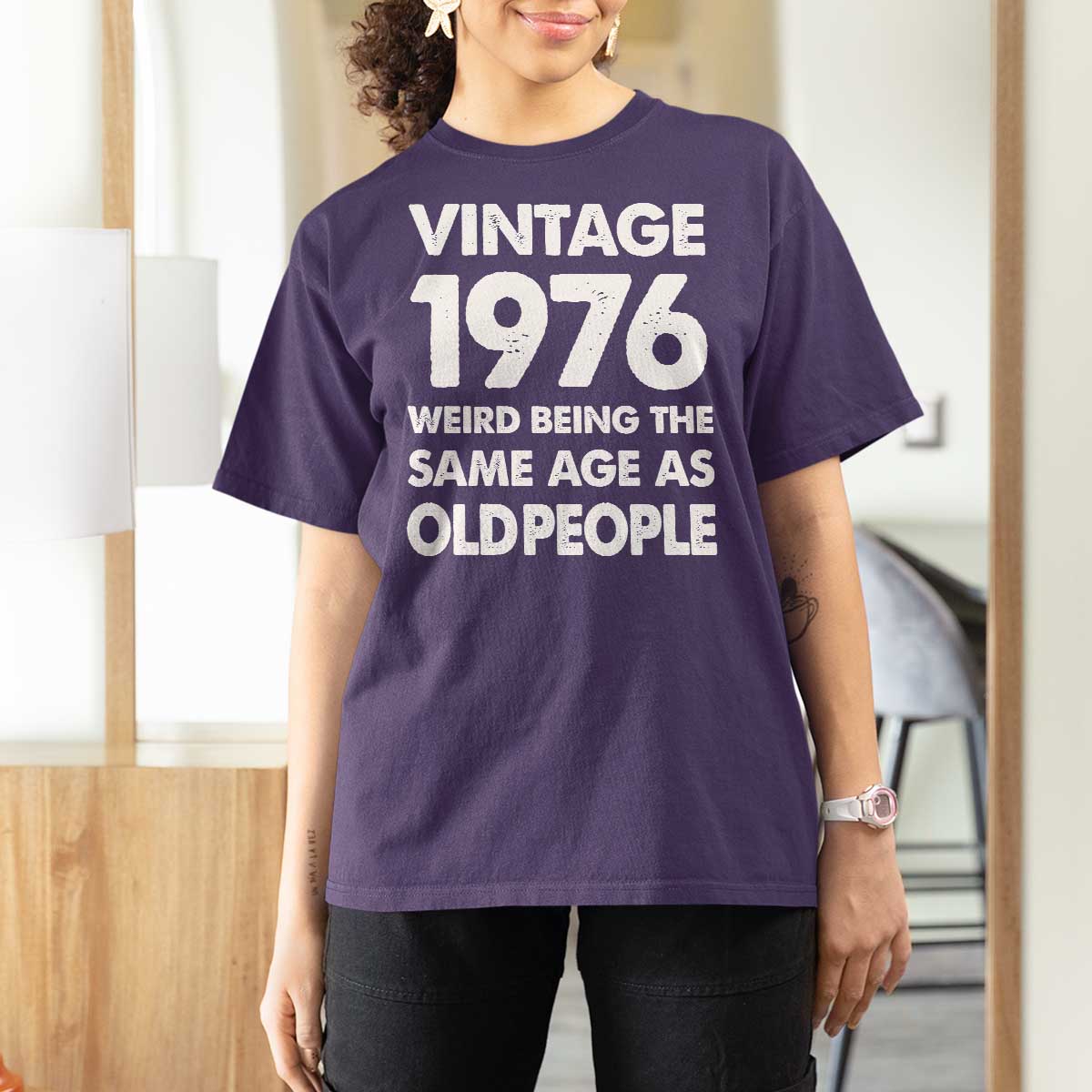 Funny 50th Birthday T Shirt For Women Turning 50 Year Old Gifts Weird Being The Same Age As Old People