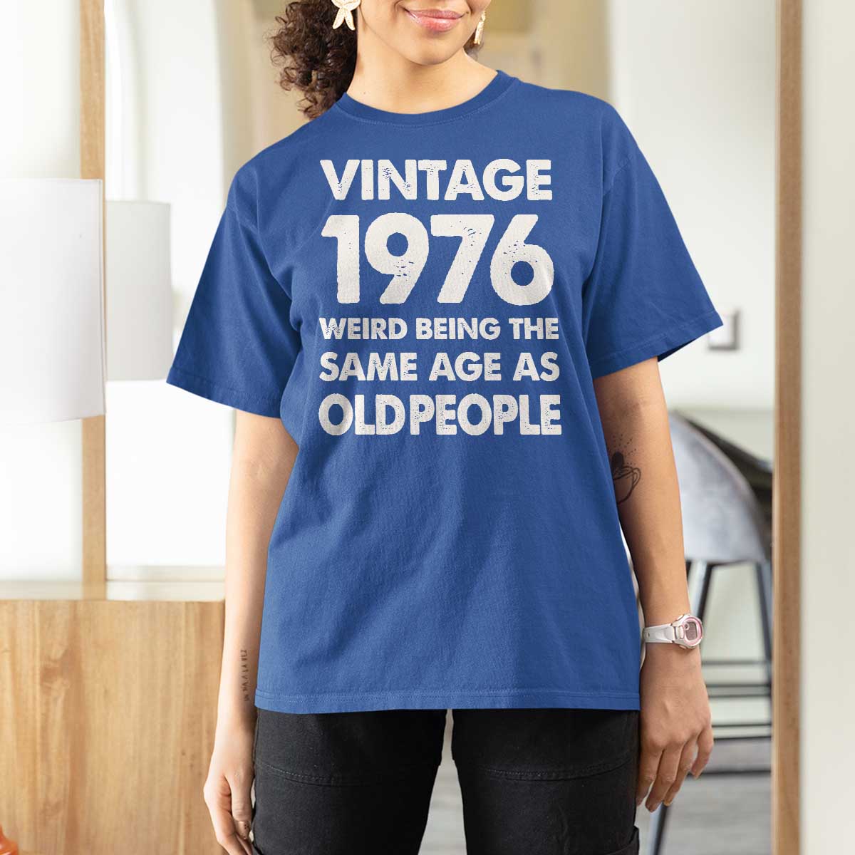 Funny 50th Birthday T Shirt For Women Turning 50 Year Old Gifts Weird Being The Same Age As Old People