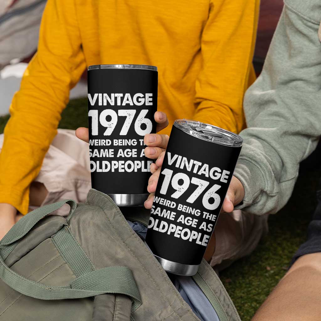 Funny 50th Birthday Tumbler Cup Turning 50 Year Old Gifts Weird Being The Same Age As Old People
