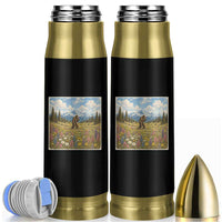Retro Bigfoot Wildflower Bullet Tumbler Vintage Sasquatch Funny Cryptid