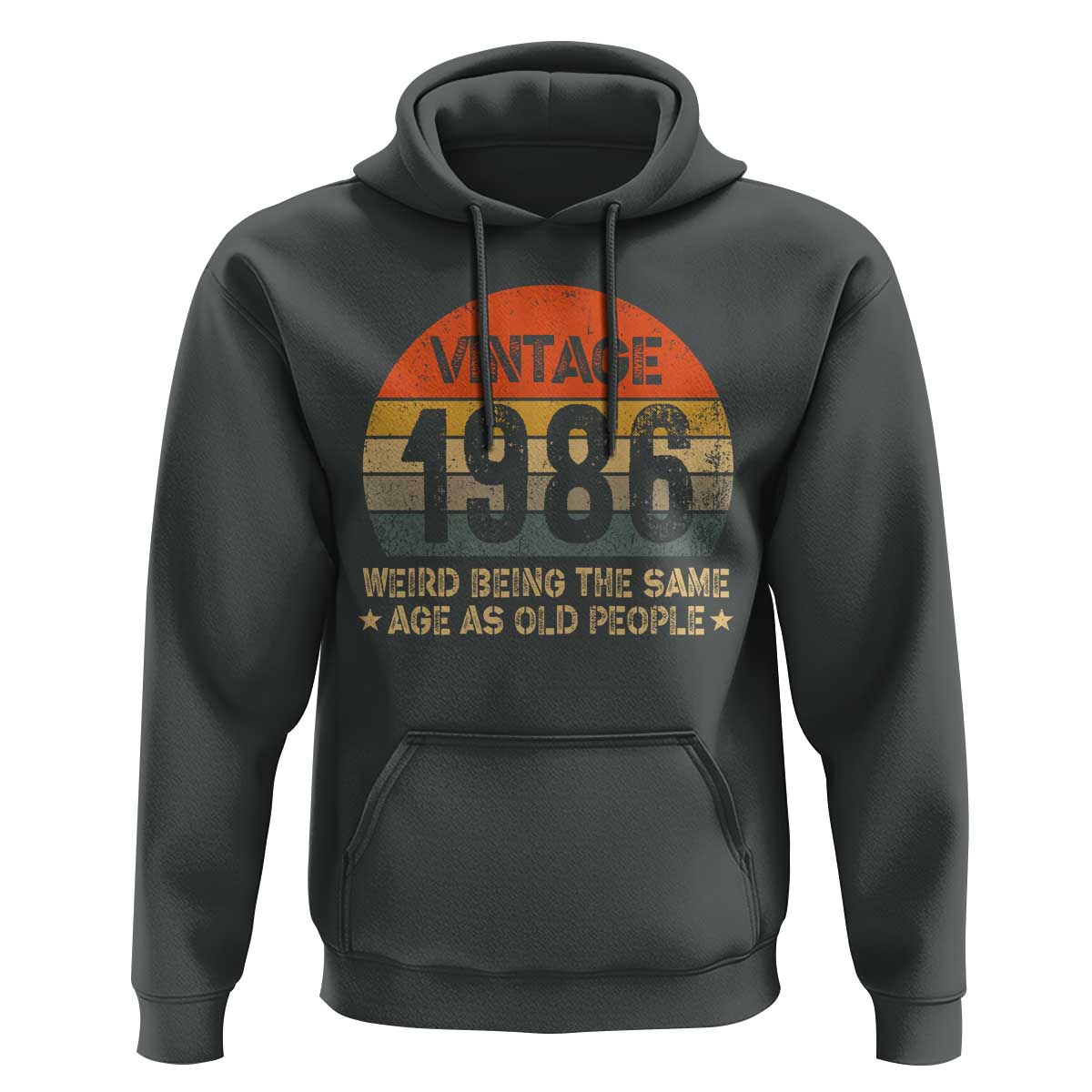 40th Birthday Hoodie Retro 1986 Weird Being The Same Age As Old People
