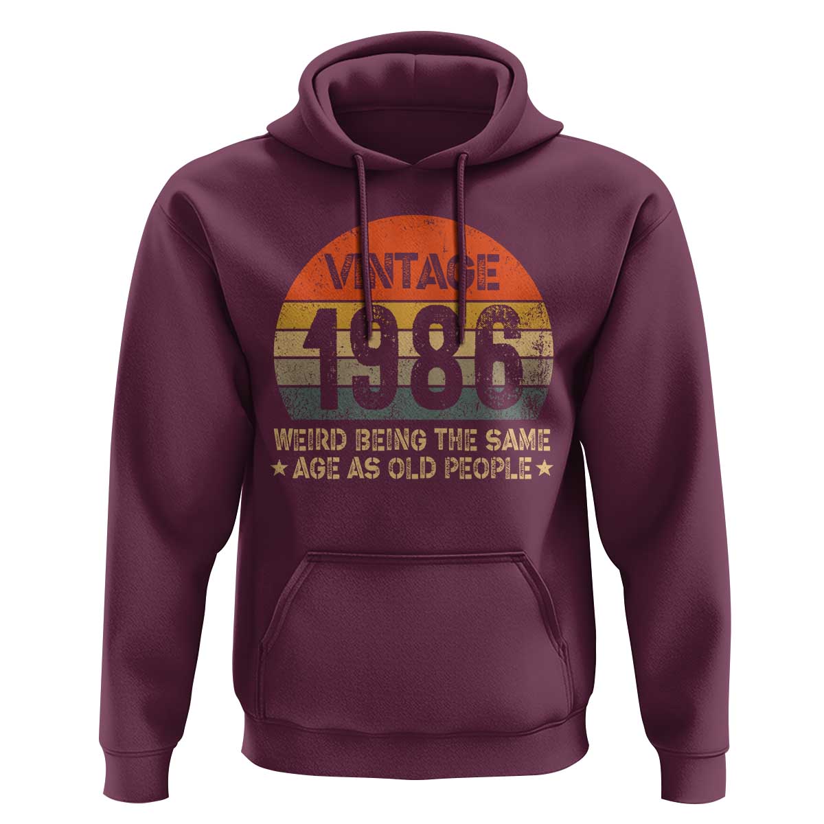 40th Birthday Hoodie Retro 1986 Weird Being The Same Age As Old People