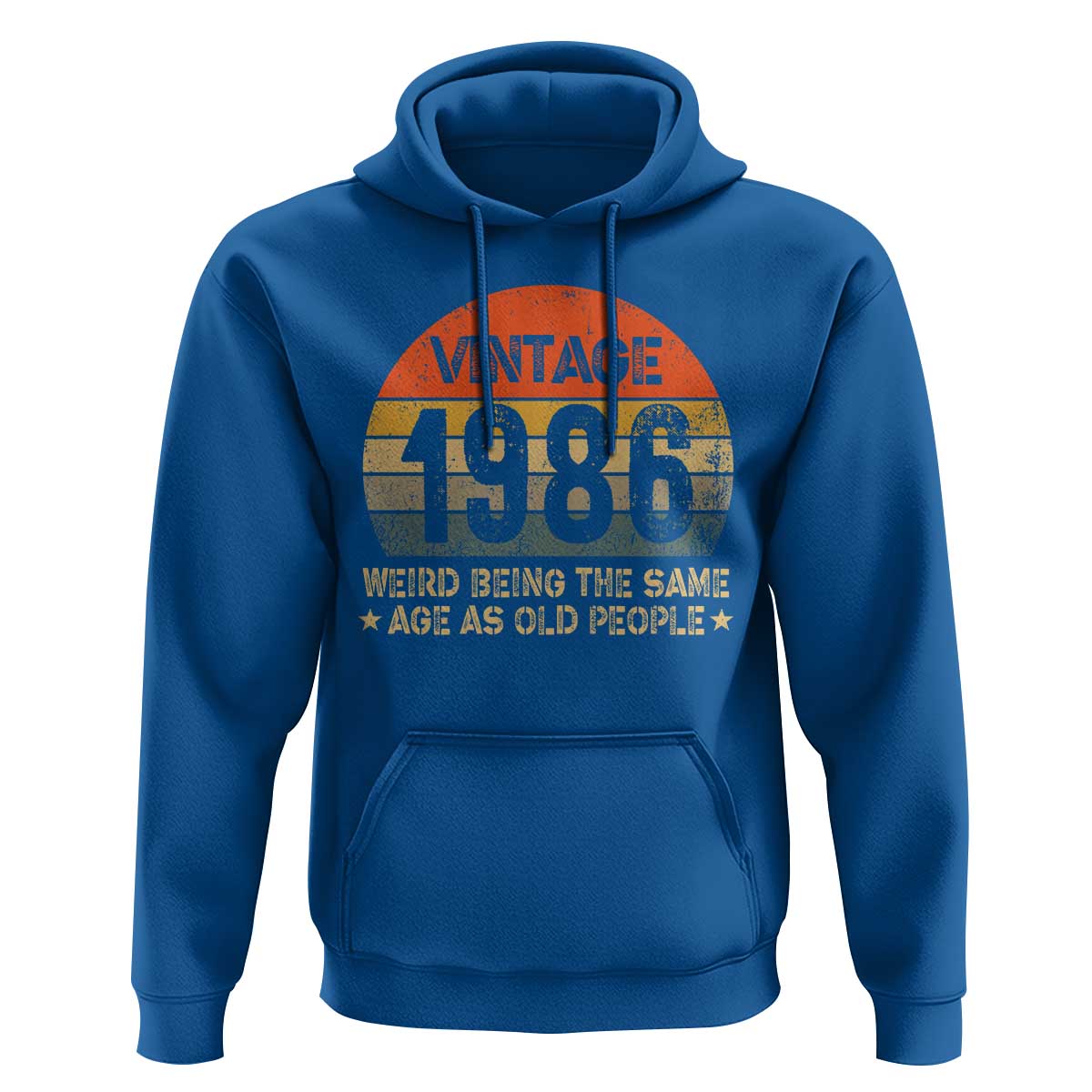 40th Birthday Hoodie Retro 1986 Weird Being The Same Age As Old People