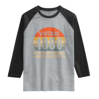 40th Birthday Raglan Shirt Retro 1986 Weird Being The Same Age As Old People