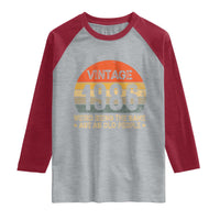 40th Birthday Raglan Shirt Retro 1986 Weird Being The Same Age As Old People