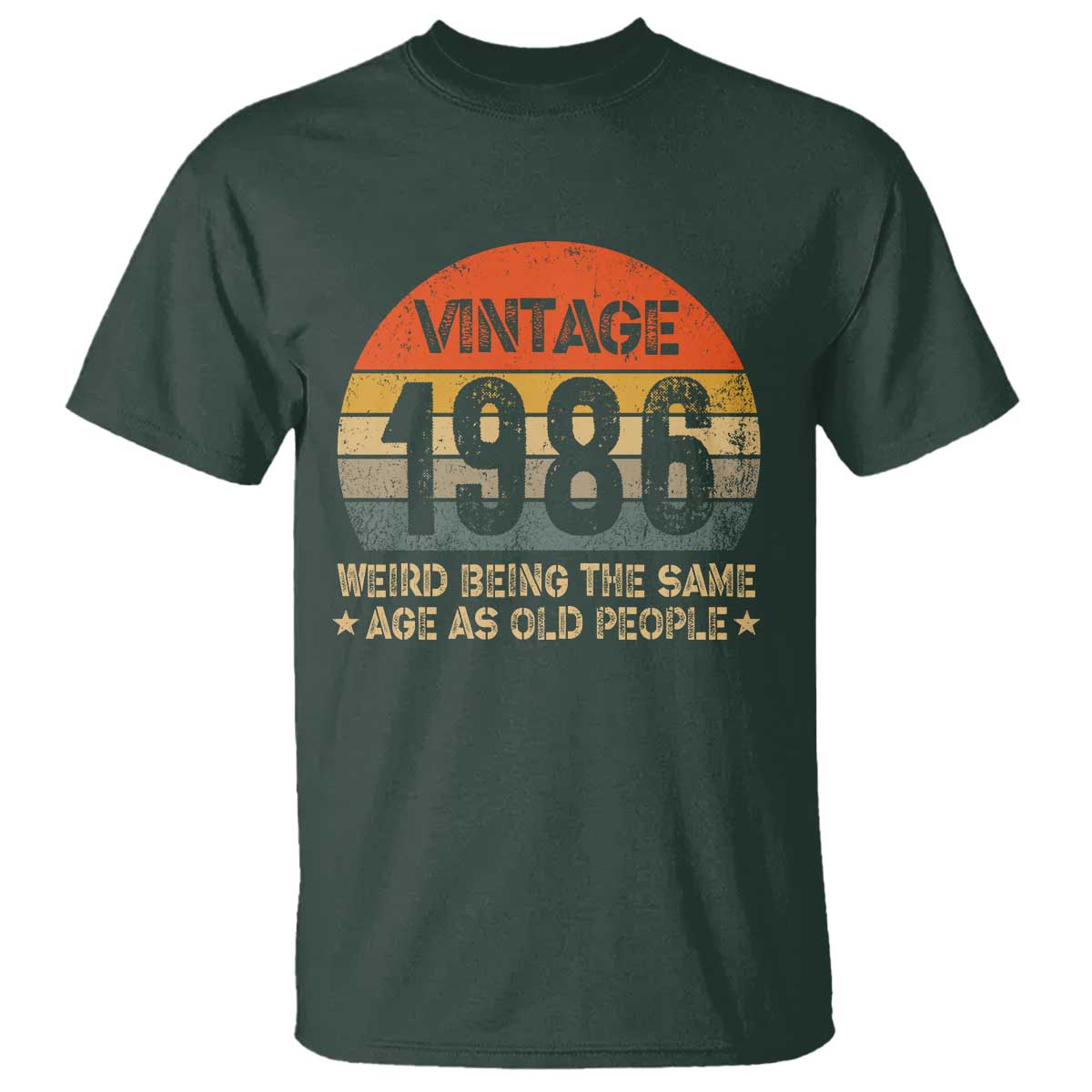 40th Birthday T Shirt Retro 1986 Weird Being The Same Age As Old People