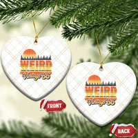Funny 40th Birthday Ceramic Ornament Retro 1986 Weird Being The Same Age As Old People