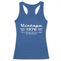 Vintage 50th Birthday Racerback Tank Top 50yr 1976 Weird Being The Same Age As Old People