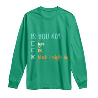 40th Birthday Long Sleeve Shirt Funny Is You 40 Gift Idea 40 Year Old