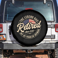 Retired 2026 Spare Tire Cover Funny Retirement US Flag Retired Not My Problems Anymore