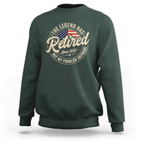 Retired 2026 Sweatshirt Funny Retirement US Flag Retired Not My Problems Anymore