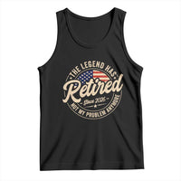 Retired 2026 Tank Top Funny Retirement US Flag Retired Not My Problems Anymore