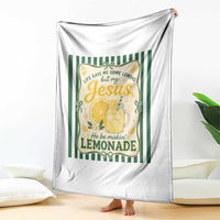 Jesus Lemonade Throw Blanket Funny Christian Life Gave Me Lemons But My Jesus Makes Lemonade