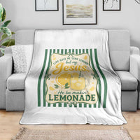 Jesus Lemonade Throw Blanket Funny Christian Life Gave Me Lemons But My Jesus Makes Lemonade