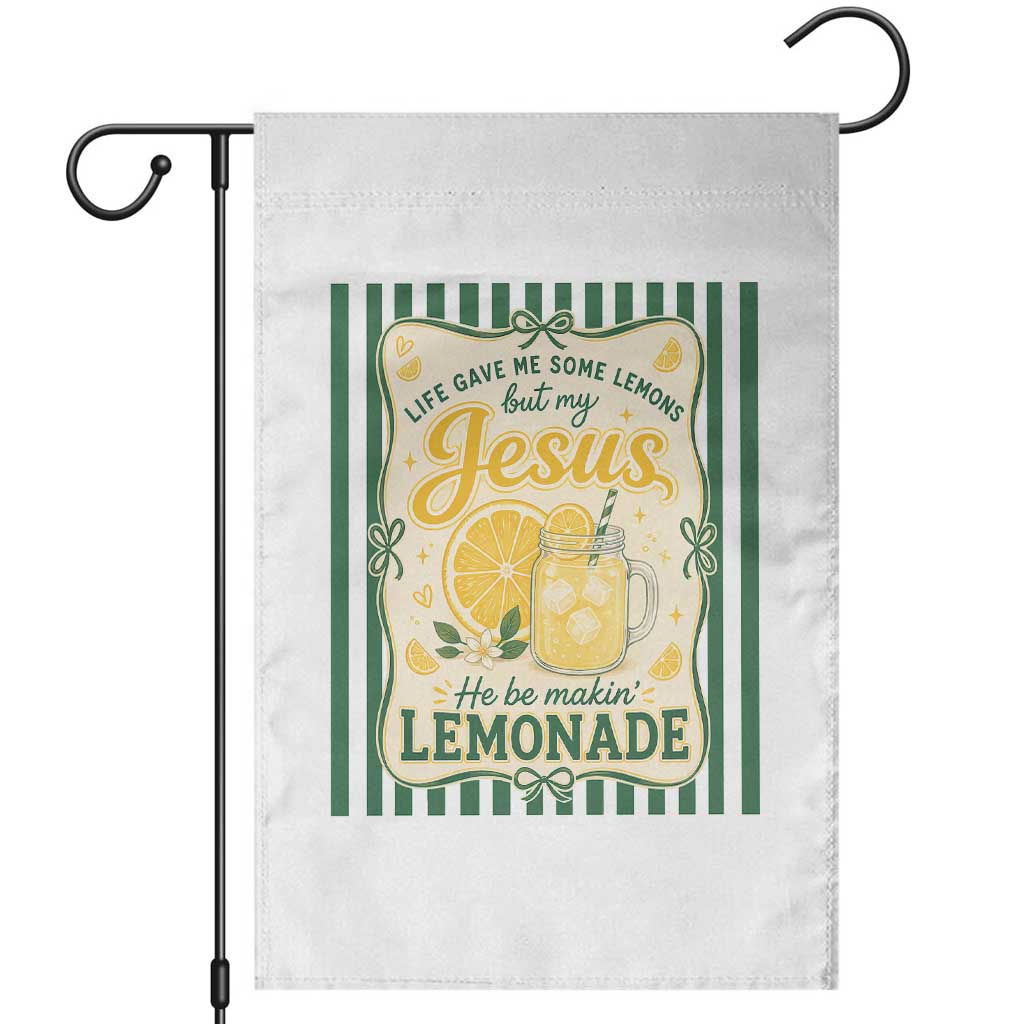 Jesus Lemonade Garden Flag Funny Christian Life Gave Me Lemons But My Jesus Makes Lemonade