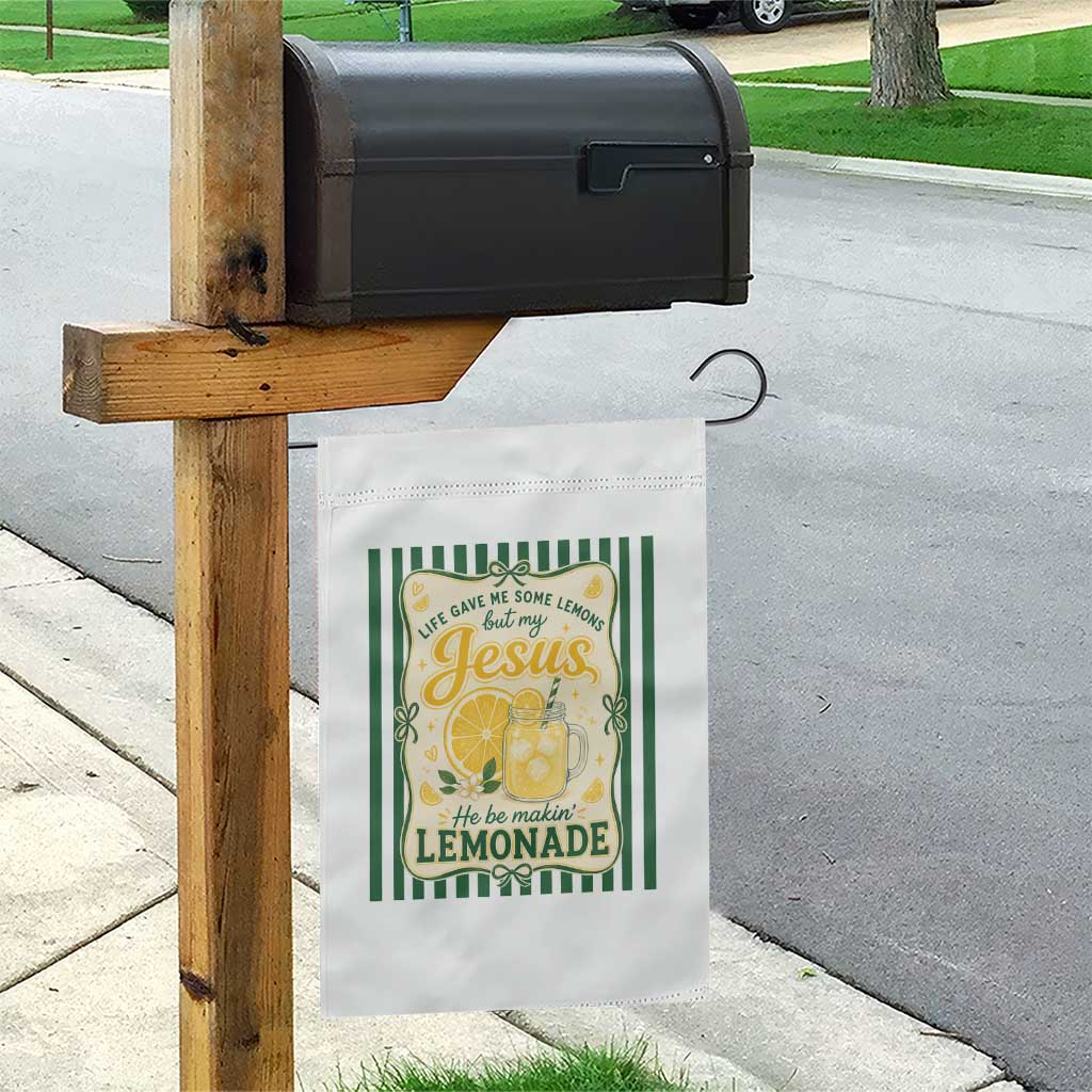 Jesus Lemonade Garden Flag Funny Christian Life Gave Me Lemons But My Jesus Makes Lemonade
