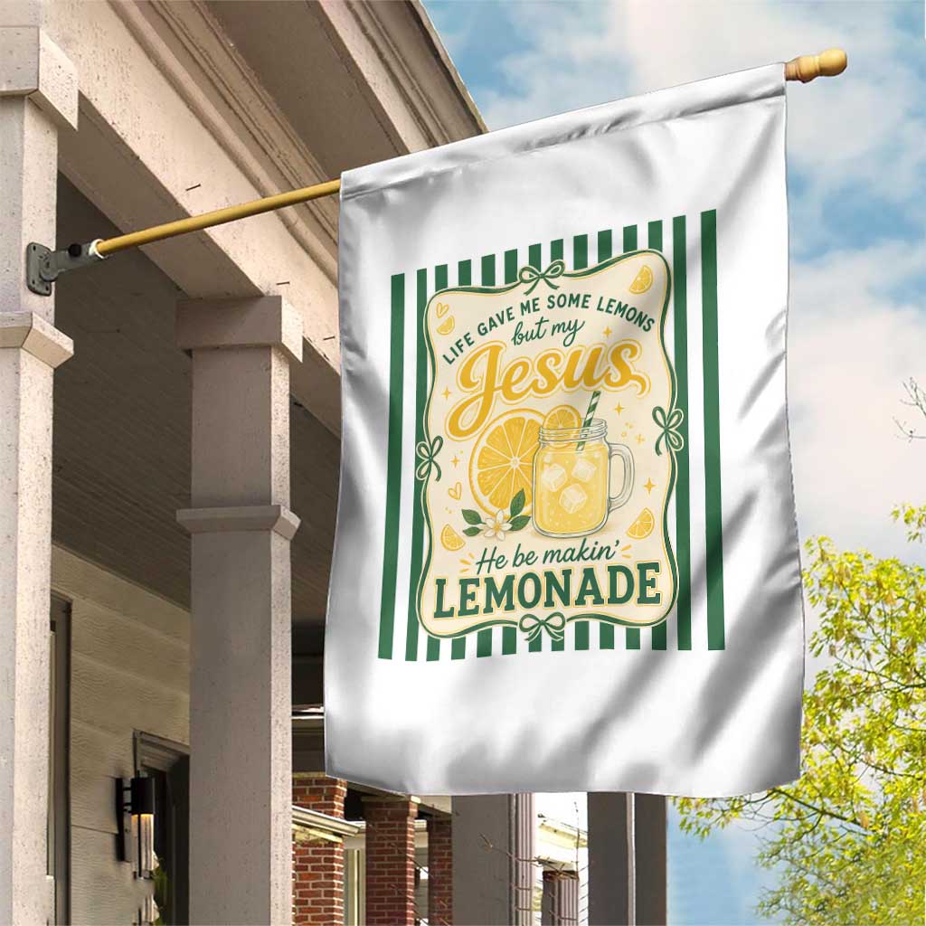Jesus Lemonade Garden Flag Funny Christian Life Gave Me Lemons But My Jesus Makes Lemonade