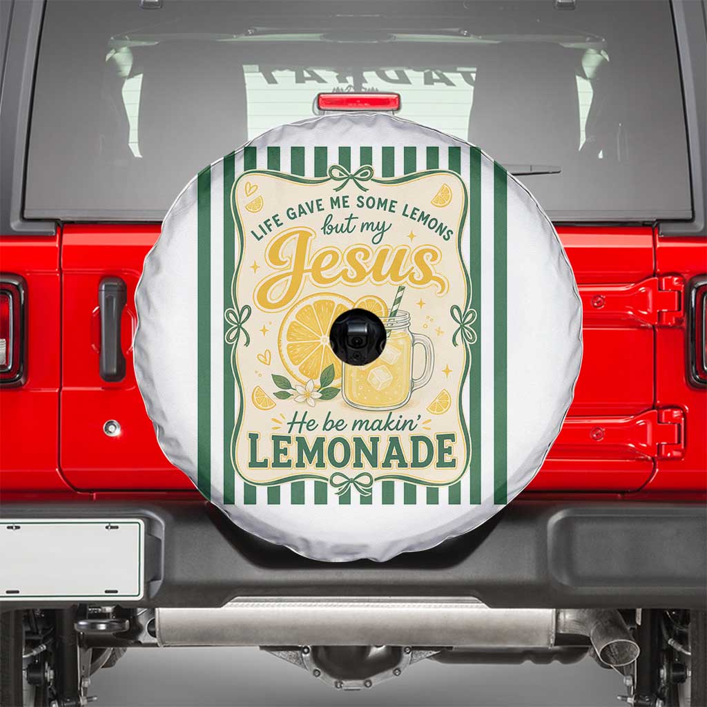 Jesus Lemonade Spare Tire Cover Funny Christian Life Gave Me Lemons But My Jesus Makes Lemonade
