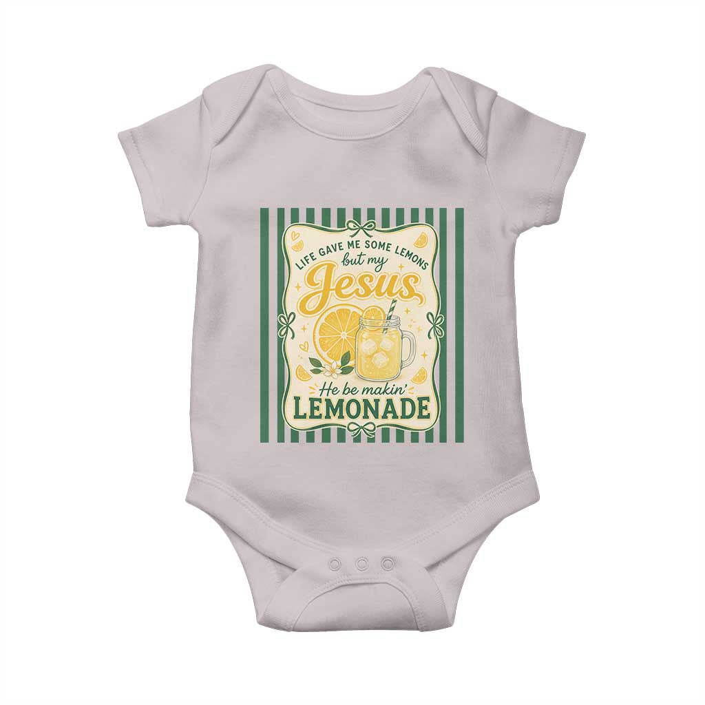 Jesus Lemonade Baby Onesie Funny Christian Life Gave Me Lemons But My Jesus Makes Lemonade