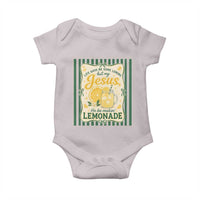 Jesus Lemonade Baby Onesie Funny Christian Life Gave Me Lemons But My Jesus Makes Lemonade