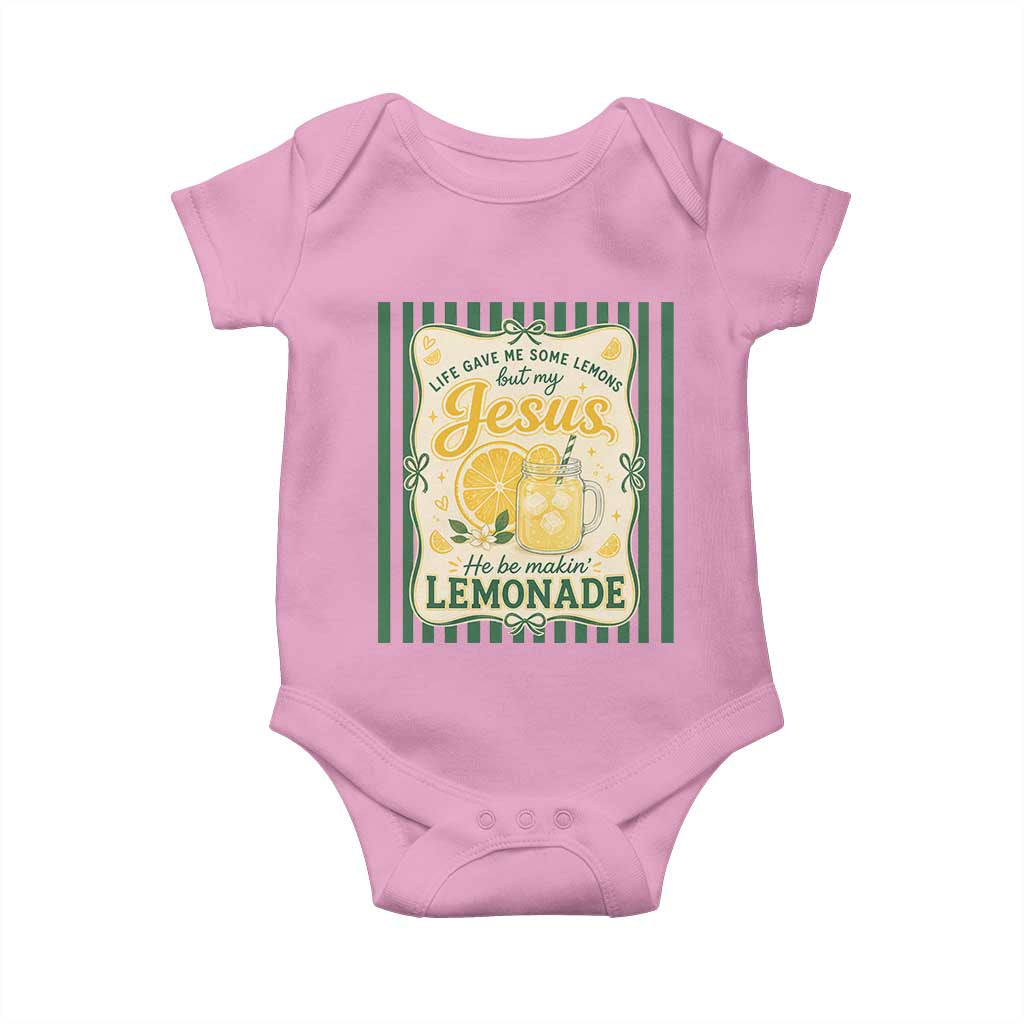 Jesus Lemonade Baby Onesie Funny Christian Life Gave Me Lemons But My Jesus Makes Lemonade
