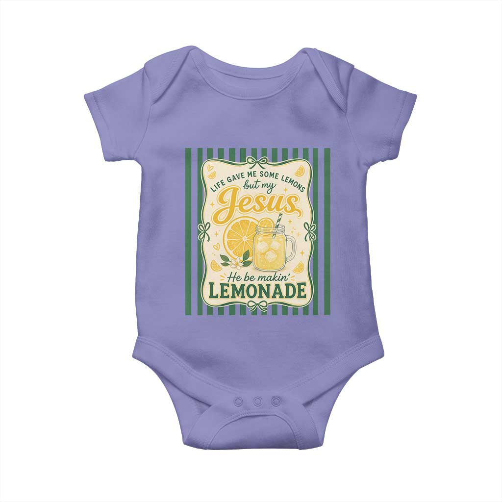 Jesus Lemonade Baby Onesie Funny Christian Life Gave Me Lemons But My Jesus Makes Lemonade