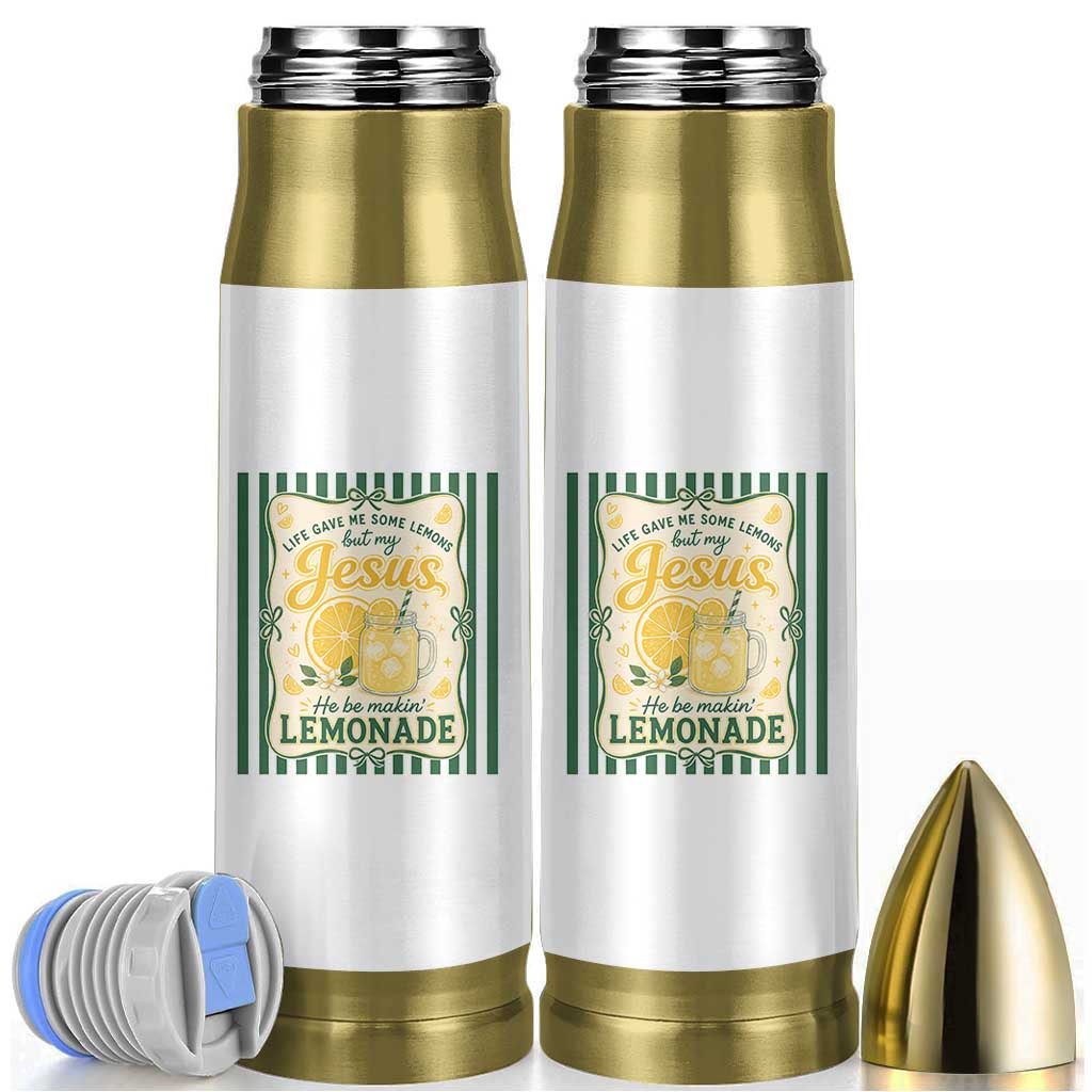 Jesus Lemonade Bullet Tumbler Funny Christian Life Gave Me Lemons But My Jesus Makes Lemonade