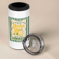 Jesus Lemonade 4 in 1 Can Cooler Tumbler Funny Christian Life Gave Me Lemons But My Jesus Makes Lemonade