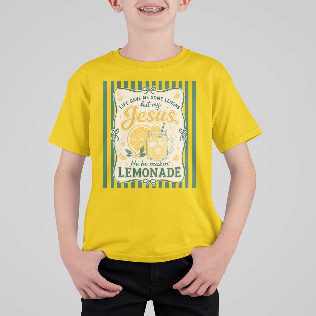 Jesus Lemonade T Shirt For Kid Funny Christian Life Gave Me Lemons But My Jesus Makes Lemonade