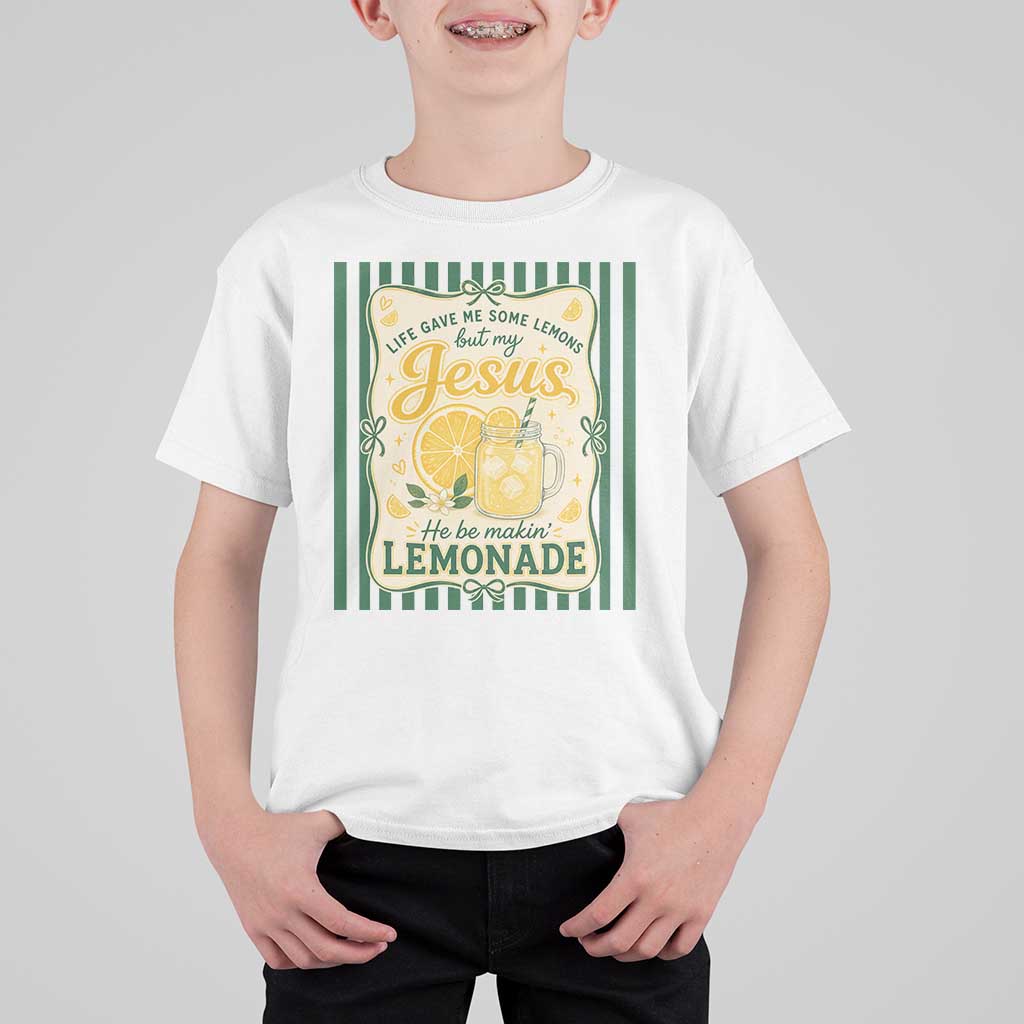 Jesus Lemonade T Shirt For Kid Funny Christian Life Gave Me Lemons But My Jesus Makes Lemonade