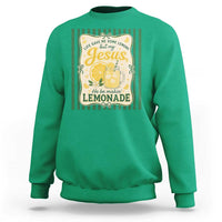 Jesus Lemonade Sweatshirt Funny Christian Life Gave Me Lemons But My Jesus Makes Lemonade