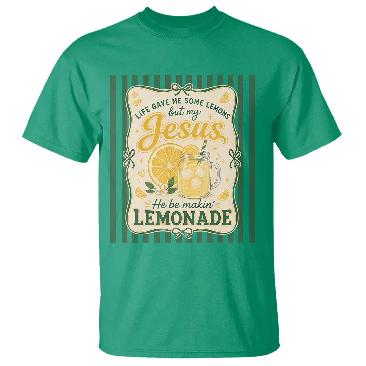Jesus Lemonade T Shirt Funny Christian Life Gave Me Lemons But My Jesus Makes Lemonade