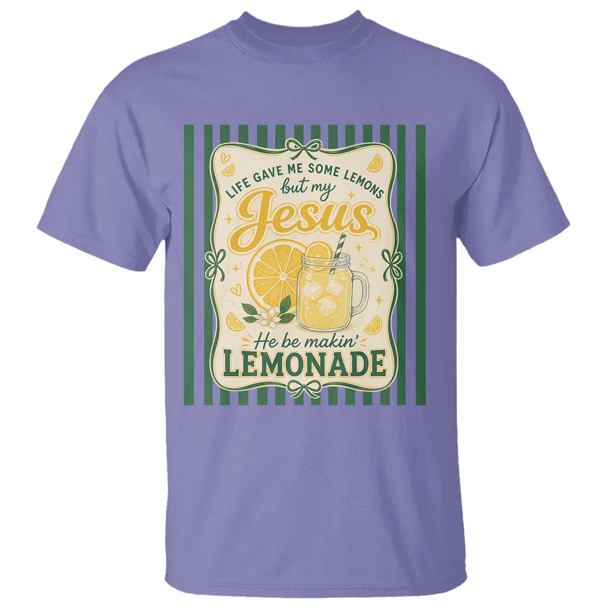 Jesus Lemonade T Shirt Funny Christian Life Gave Me Lemons But My Jesus Makes Lemonade