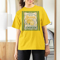 Jesus Lemonade T Shirt For Women Funny Christian Life Gave Me Lemons But My Jesus Makes Lemonade