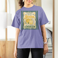 Jesus Lemonade T Shirt For Women Funny Christian Life Gave Me Lemons But My Jesus Makes Lemonade