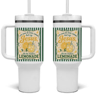 Jesus Lemonade Tumbler With Handle Funny Christian Life Gave Me Lemons But My Jesus Makes Lemonade