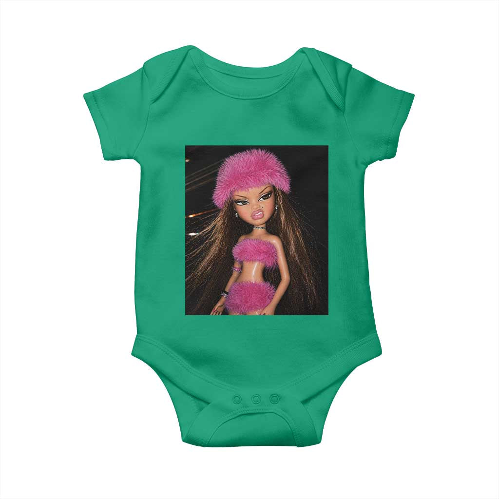 Funny Disgusting Doll Face Meme Baby Onesie Expression Hilarious Sarcastic