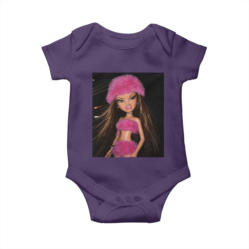 Funny Disgusting Doll Face Meme Baby Onesie Expression Hilarious Sarcastic