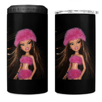 Funny Disgusting Doll Face Meme 4 in 1 Can Cooler Tumbler Expression Hilarious Sarcastic