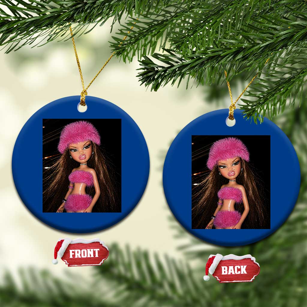 Funny Disgusting Doll Face Meme Ceramic Ornament Expression Hilarious Sarcastic