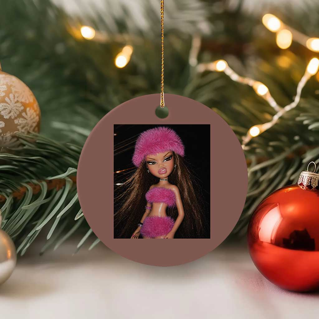 Funny Disgusting Doll Face Meme Ceramic Ornament Expression Hilarious Sarcastic