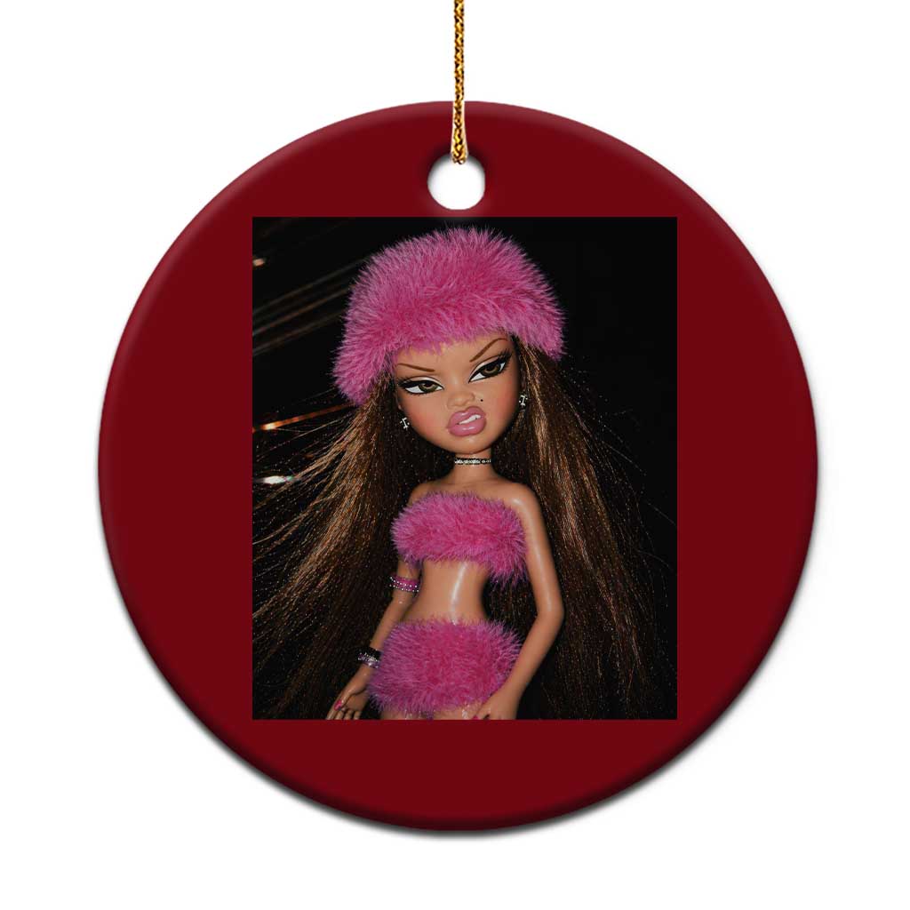 Funny Disgusting Doll Face Meme Ceramic Ornament Expression Hilarious Sarcastic