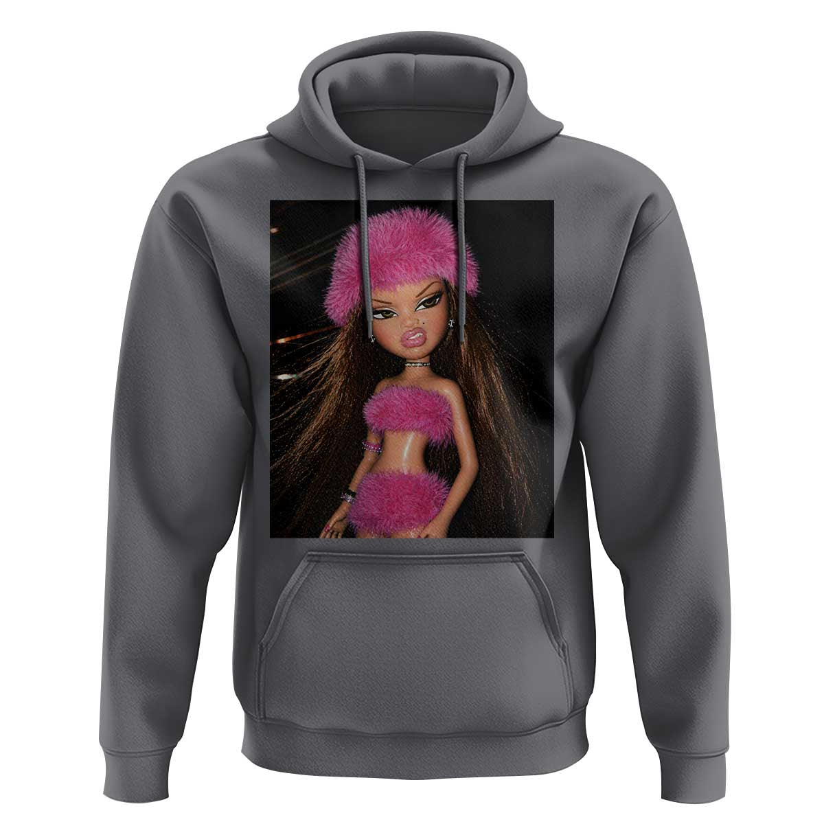 Funny Disgusting Doll Face Meme Hoodie Expression Hilarious Sarcastic