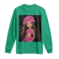 Funny Disgusting Doll Face Meme Long Sleeve Shirt Expression Hilarious Sarcastic