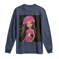 Funny Disgusting Doll Face Meme Long Sleeve Shirt Expression Hilarious Sarcastic