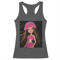 Funny Disgusting Doll Face Meme Racerback Tank Top Expression Hilarious Sarcastic