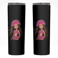 Funny Disgusting Doll Face Meme Skinny Tumbler Expression Hilarious Sarcastic