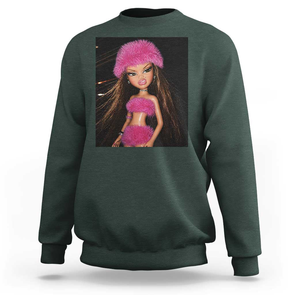 Funny Disgusting Doll Face Meme Sweatshirt Expression Hilarious Sarcastic