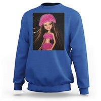 Funny Disgusting Doll Face Meme Sweatshirt Expression Hilarious Sarcastic