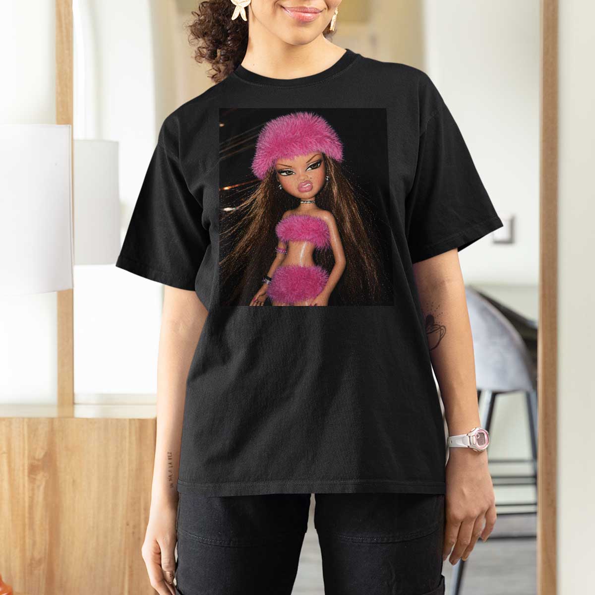Funny Disgusting Doll Face Meme T Shirt For Women Expression Hilarious Sarcastic